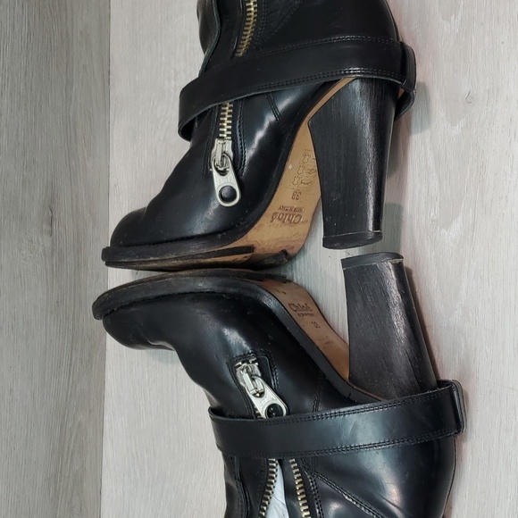 Chloé Womens Tall Riding Leather Heels Boots shoes sz EUR 38/8 - Picture 9 of 16